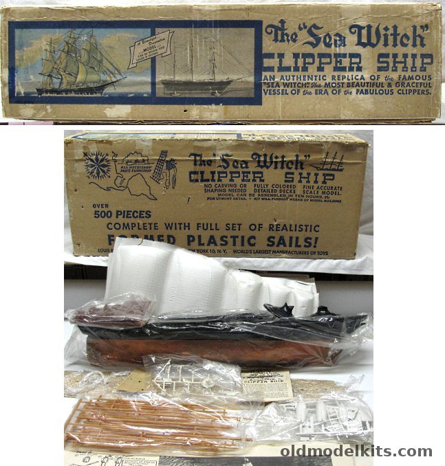 Marx 1/96 The Sea Witch Clipper Ship plastic model kit